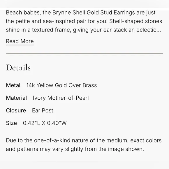 NWT Kendra Scott Seashell Earrings - Picture 4 of 4